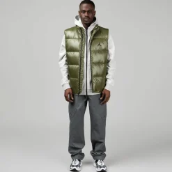 Nike Vestes*Jordan Flight Down Vest Medium Olive / Black