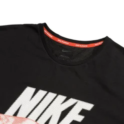 Nike T-Shirts*Rise 365 Run Energy Dri-Fit Running Short Sleeve Top Black / Picante Red