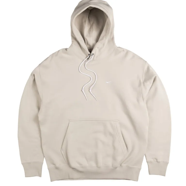 Nike Sweats À Capuche*Solo Swoosh Fleece Hoodie Light Bone / White