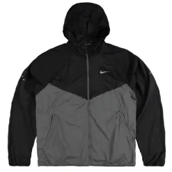 Nike Gilets|Running*Stride Repel UV Running Jacket Black / Iron Grey / Reflective Silver