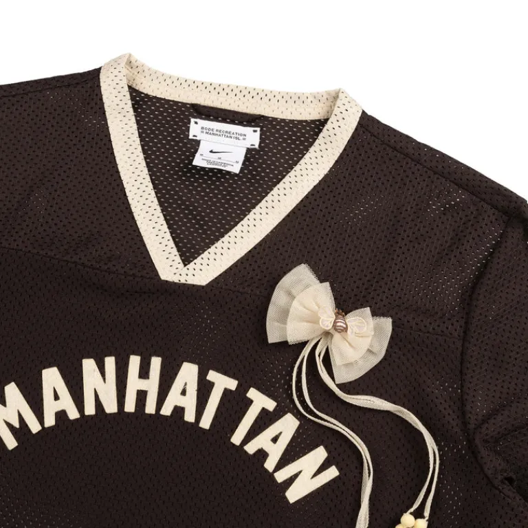 Nike T-Shirts*x Bode Rec. Mesh Jersey Shadow Brown / Ecru