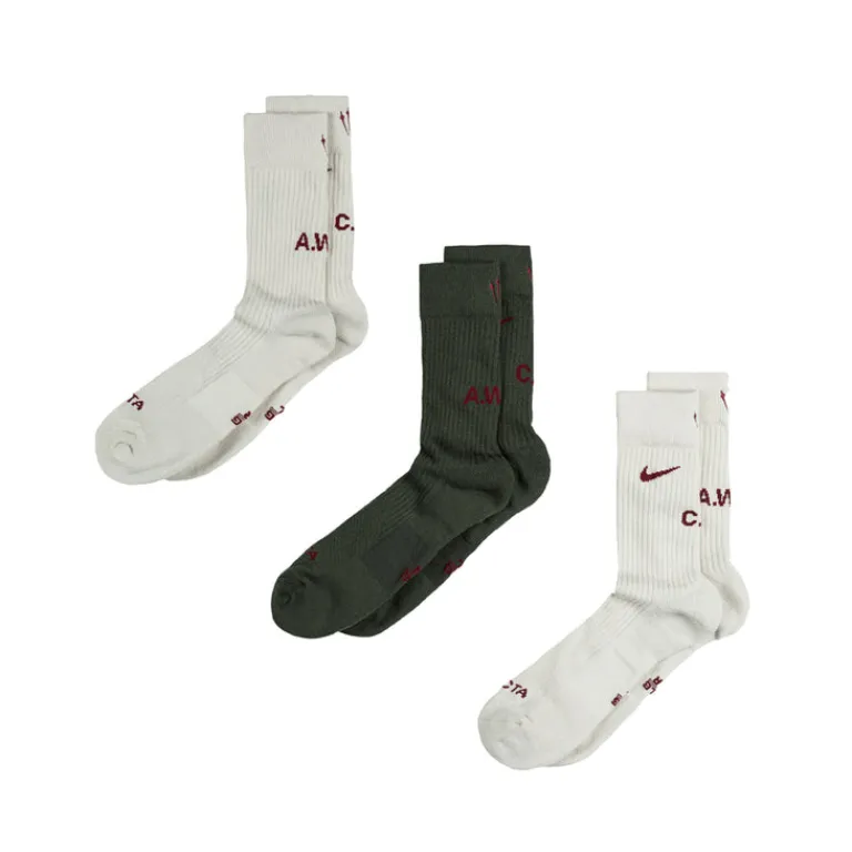 Nike Chaussettes*x Nocta Crew Socks 3-Pack Nude