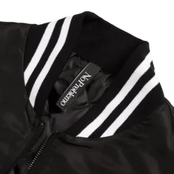No Problemo Gilets*NYP Nylon Varsity Jacket Black
