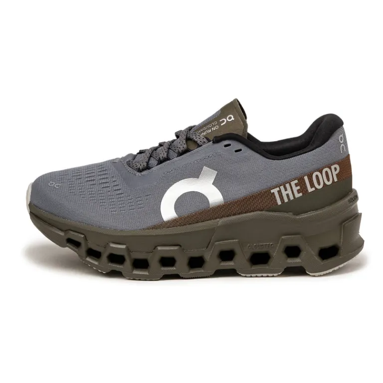 On Sneakers Végétaliens|Chaussures De Running*x Pleasures x The Loop Cloudmster 2 Mist / Olive