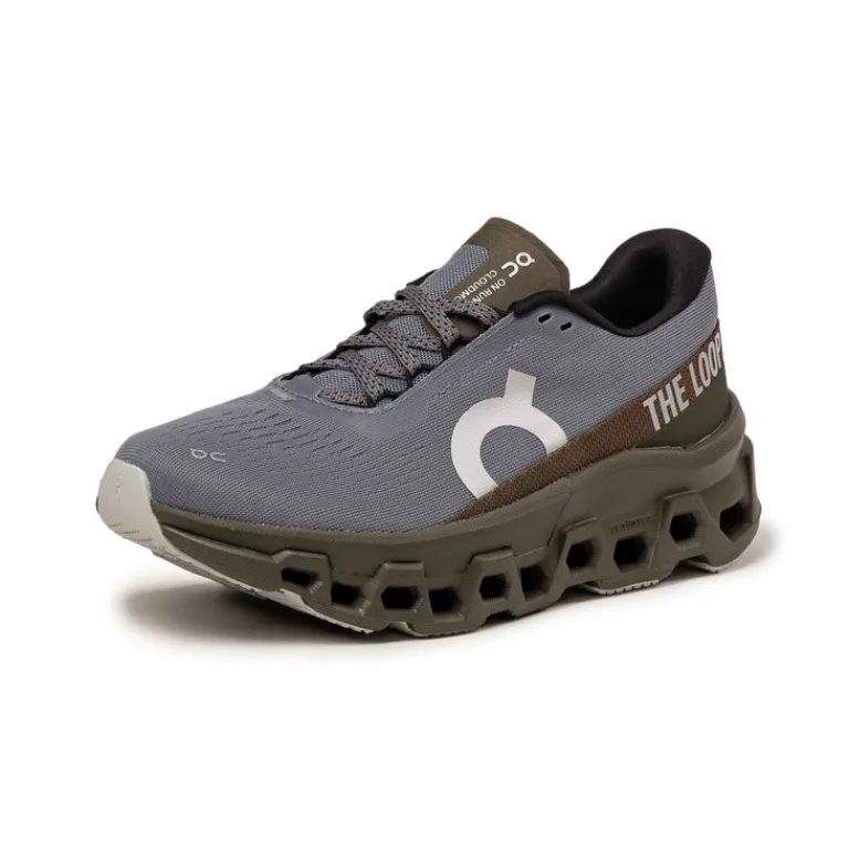 On Sneakers Végétaliens|Chaussures De Running*x Pleasures x The Loop Cloudmster 2 Mist / Olive