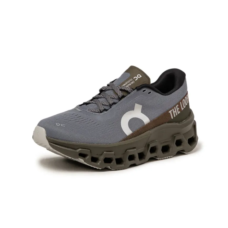 On Sneakers Végétaliens|Chaussures De Running*x Pleasures x The Loop Cloudmster 2 W Mist / Olive