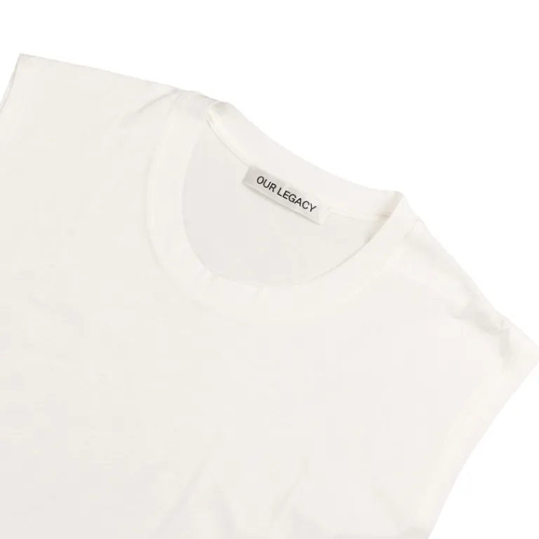 Our Legacy T-Shirts*Breathe Tank White Para Cotton