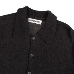 Our Legacy Pullover*Evening Polo Black Fuzzy Alpaca