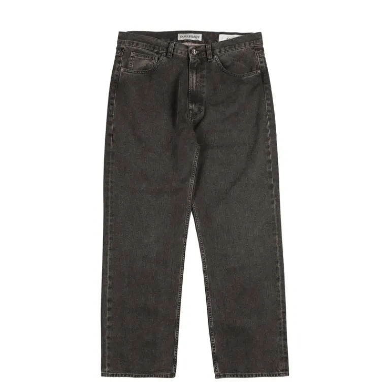 Our Legacy Pantalons*Third Cut Black Coated Wash
