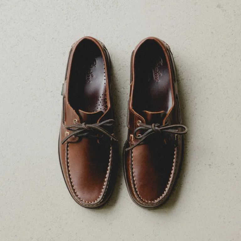 Paraboot Sneakers En Cuir*Barth Marine Marron / Lisse America