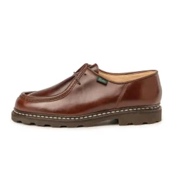 Paraboot Sneakers En Cuir*Michael Marche Marron / Lisse Ecorce