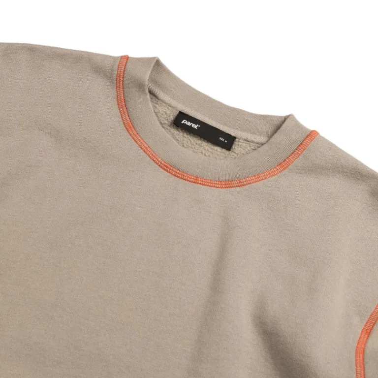 Parel Studios Pullover*Contrast Crewneck Sand