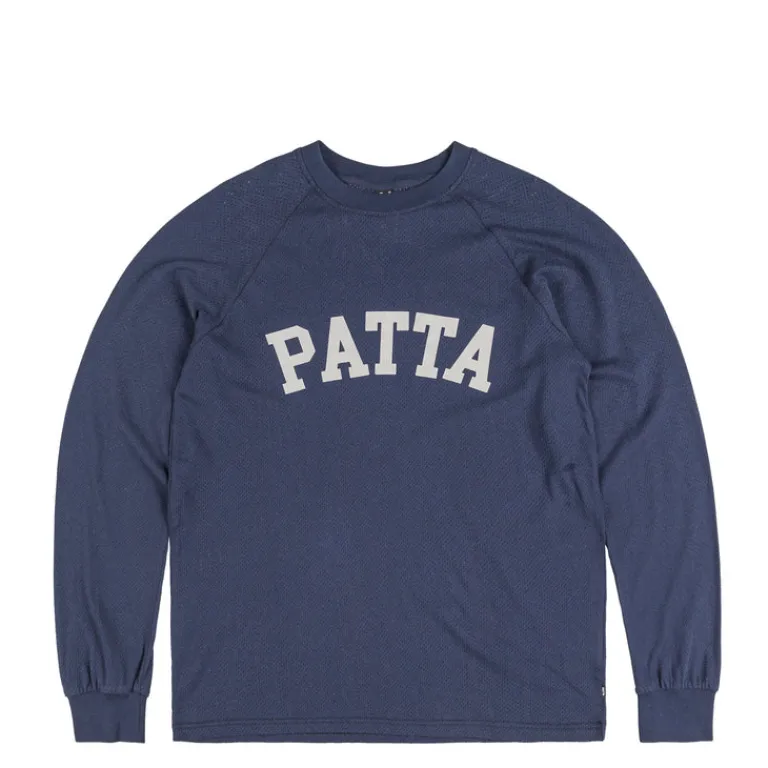 Patta T-Shirts*Arc Logo Mesh Longsleeve Jersey Black Iris