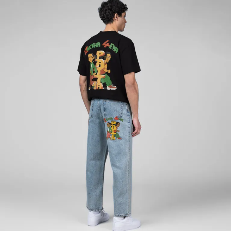 Patta Pantalons*2Getha4Eva Denim Pants Light Blue Denim