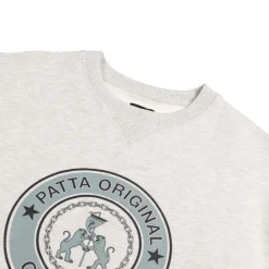 Patta Pullover*Marina Crewneck Sweater Light Grey Melange