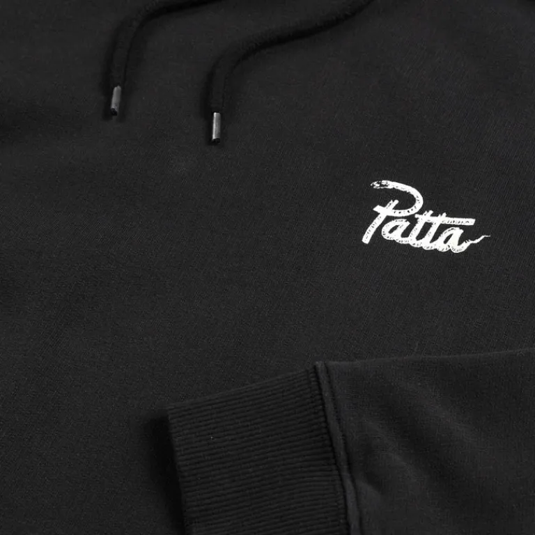 Patta Sweats À Capuche*Snake Heart Boxy Hooded Sweater Black