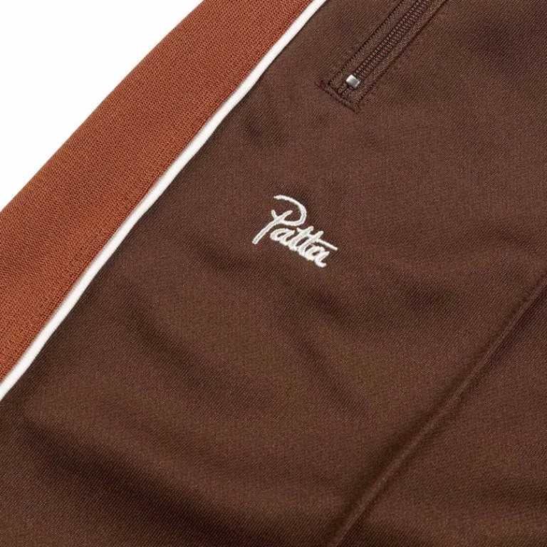 Patta Pantalons*Tricot Straight Track Pants Chestnut