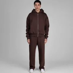Perplex Sweats À Capuche*Armor Zip Hoodie Mocca