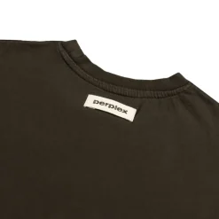 Perplex T-Shirts*Double-Layered Longsleeve T-Shirt Brown/White