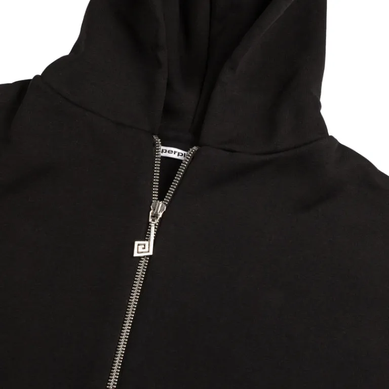 Perplex Sweats À Capuche*Two-Way Zip Hoodie Black