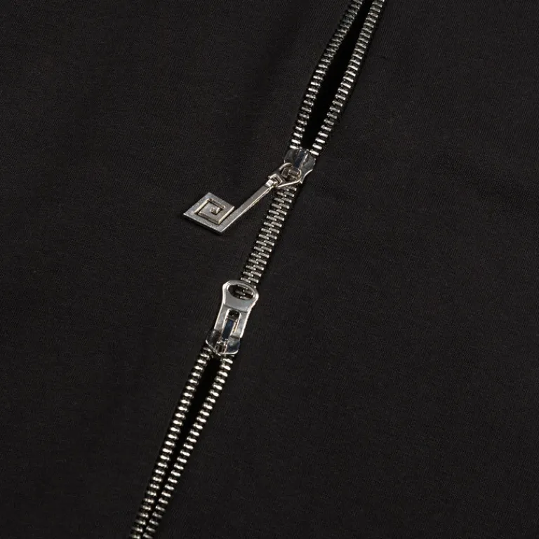 Perplex Sweats À Capuche*Two-Way Zip Hoodie Black