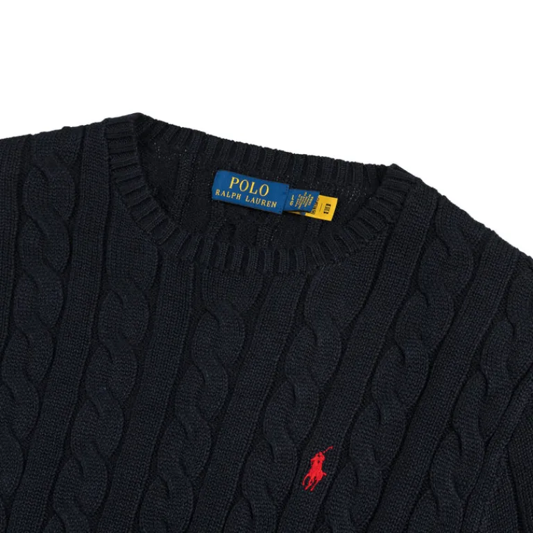 Polo Ralph Lauren Tricot|Pullover*Cable-Knit Cotton Jumper Hunter Navy