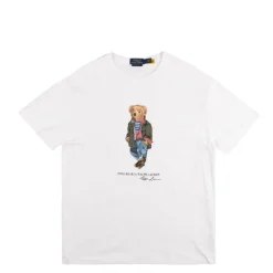 Polo Ralph Lauren T-Shirts*Classic Fit Polo Bear Jersey T-Shirt White / Explorer Bear