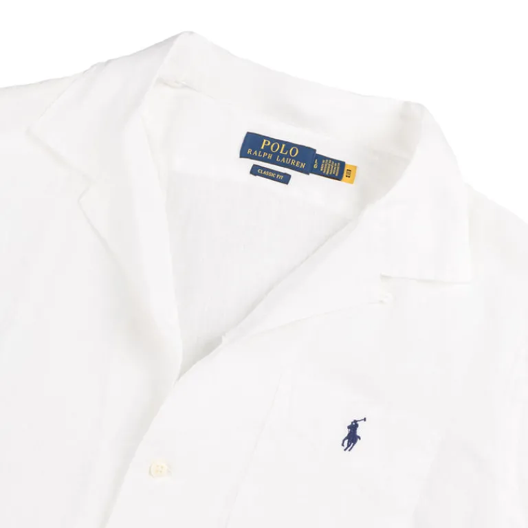Polo Ralph Lauren Chemises*Classic Fit Linen Camp Shirt Ceramic White
