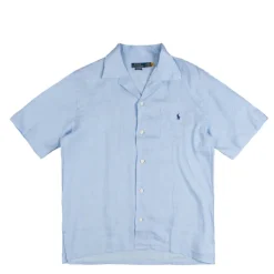 Polo Ralph Lauren Chemises*Classic Fit Linen Camp Shirt Office Blue