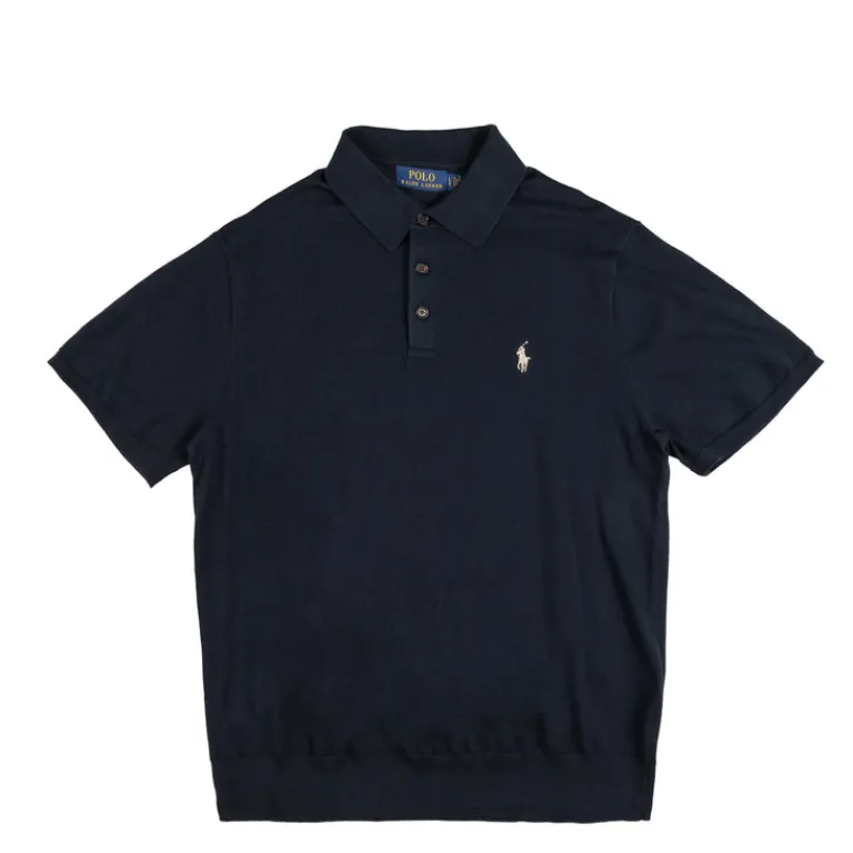 Polo Ralph Lauren T-Shirts*Cotton Polo-Collar Jumper Hunter Navy