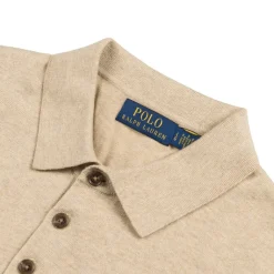 Polo Ralph Lauren T-Shirts*Cotton Polo-Collar Jumper Dune Melange