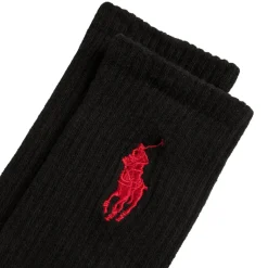 Polo Ralph Lauren Chaussettes*Crew Socks Big Pony 3 Pack Black