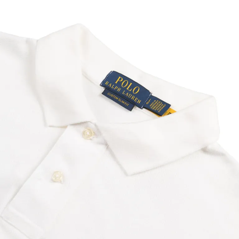 Polo Ralph Lauren T-Shirts*Custom Slim Fit Mesh Polo White