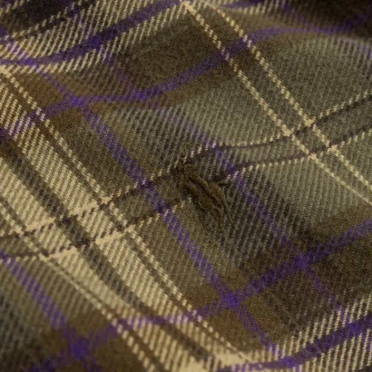 Polo Ralph Lauren Chemises*Custom Fit Plaid Brushed Flannel Shirt Olive / Brown Multi