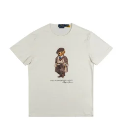 Polo Ralph Lauren T-Shirts*Custom Slim Fit Polo Bear Jersey T-Shirt Deckwash White Hrtg