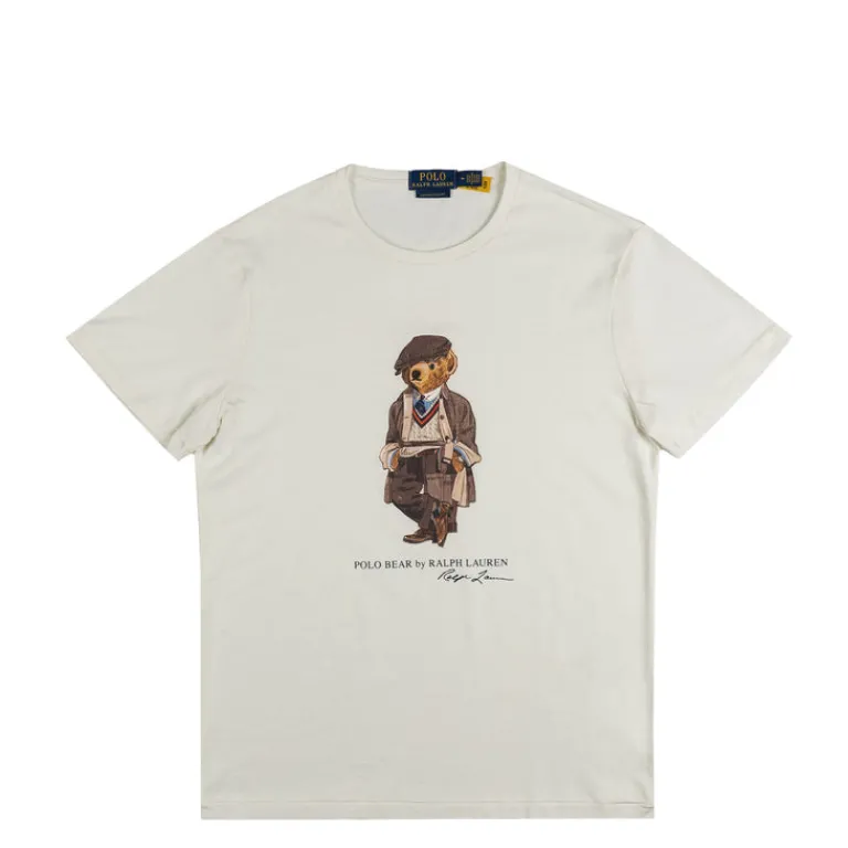 Polo Ralph Lauren T-Shirts*Custom Slim Fit Polo Bear Jersey T-Shirt Deckwash White Hrtg