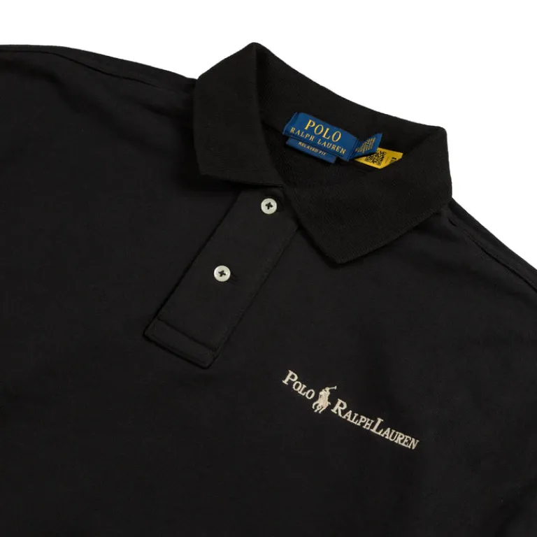 Polo Ralph Lauren Pullover*Relaxed Fit Logo Collared Sweatshirt Polo Black