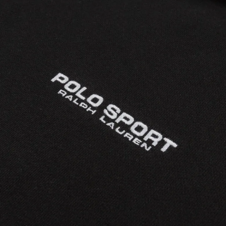 Polo Ralph Lauren Sweats À Capuche*Relaxed Fit Polo Sport Fleece Hoodie Polo Black / White