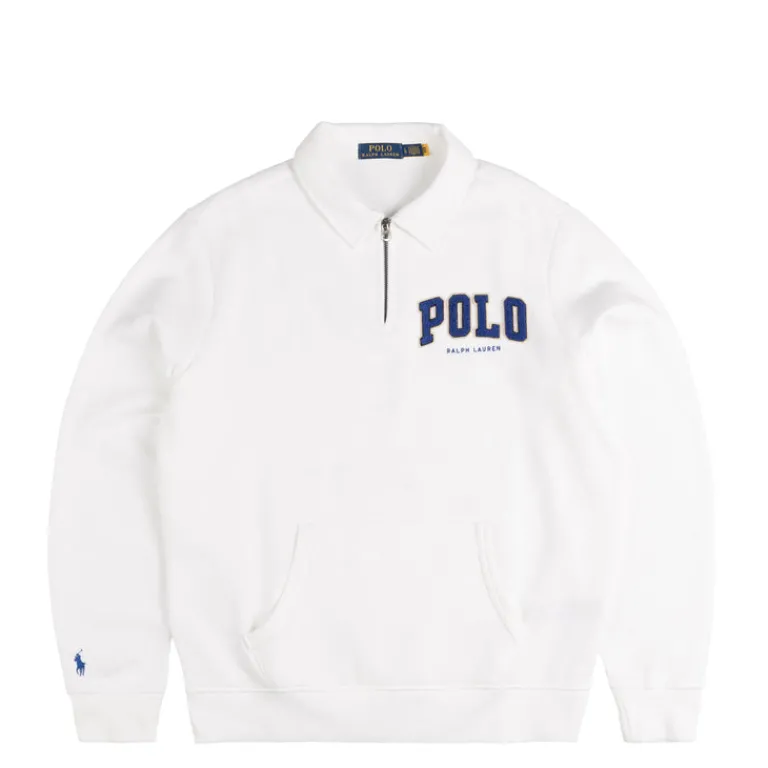 Polo Ralph Lauren Pullover*The RL Fleece Logo Collared Sweatshirt White