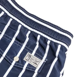 Polo Ralph Lauren Shorts*Traveler Slim Fit Swimming Trunk Blue Vertical Wide Stripe)