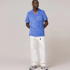 Polo Ralph Lauren Chemises*Terry Camp Shirt Harbour Island Blue