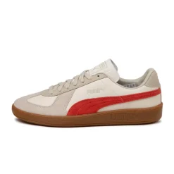 Puma Sneakers En Cuir|Baskets Décontractées Terrace*Army Trainer Warm White / Puma Red / Gum
