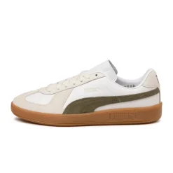 Puma Sneakers En Cuir|Baskets Décontractées Terrace*Army Trainer Puma White / Puma Olive / Gum