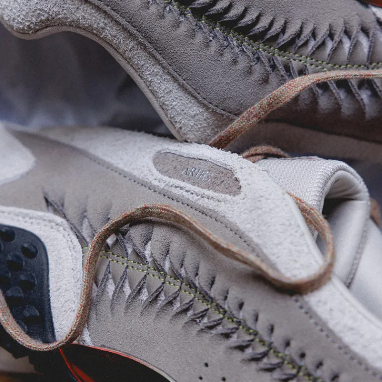 Puma Sneakers En Cuir*x Aries Mostro Craft Ecru / Mouse Gray