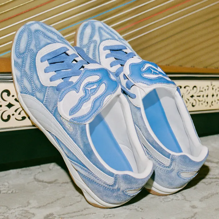 Puma Sneakers En Cuir|Baskets Décontractées Terrace*x Kidsuper King Indoor Dart Blue / Gray Fog