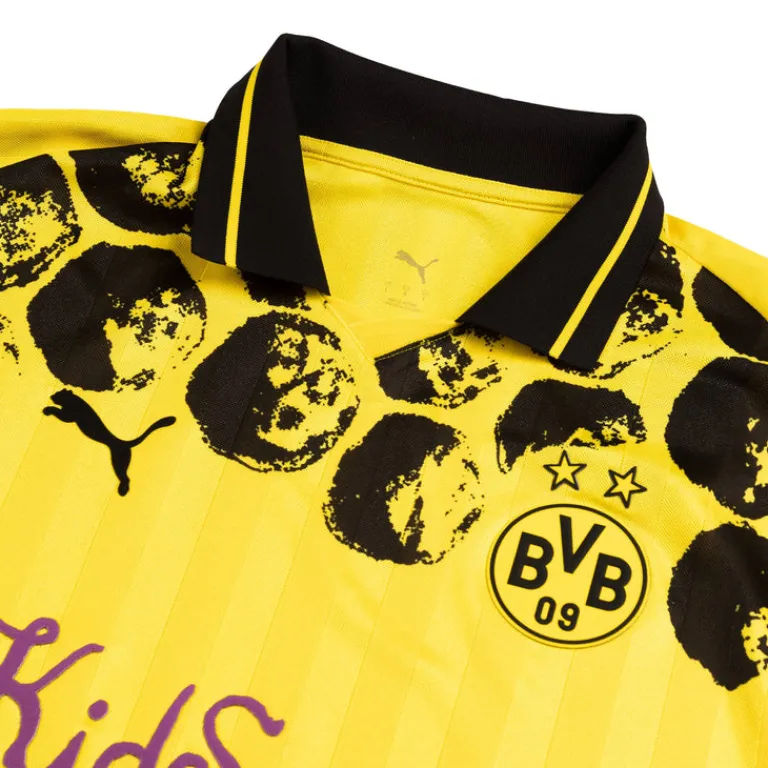 Puma T-Shirts*x KidSuper Studios Borussia Dortmund Longsleeve Retro Shirt Faster Yellow / Puma Black
