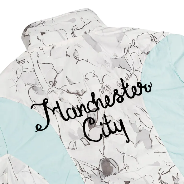 Puma Gilets*x KidSuper Studios Manchester City FC Reversible Jacket Gray Skies / Team Light Blue