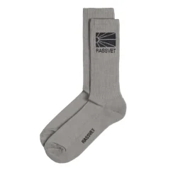 Rassvet Chaussettes*Logo Socks Knit Grey