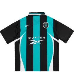 Reebok T-Shirts*x Botter Reverse Soccer Tee Striped Navy / Aqua