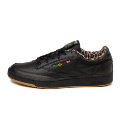 Reebok Sneakers En Cuir*x Wacko Maria Club C 85 Vintage Black / Leopard / Gum